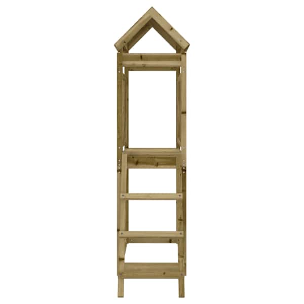 Õue mänguväljak, 53 × 110 × 214 cm, immutatud männipuit – mudel 826537
