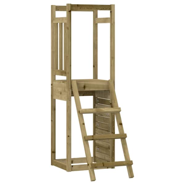 Õue mänguväljak, 53 × 46,5 × 169 cm, immutatud männipuit – mudel 826561