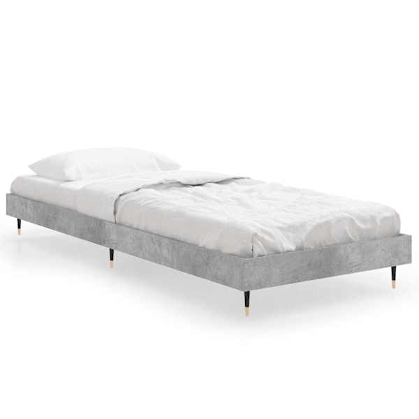 Voodiraam, betoonhall, 75 × 190 cm, tehispuit — mudel 832209