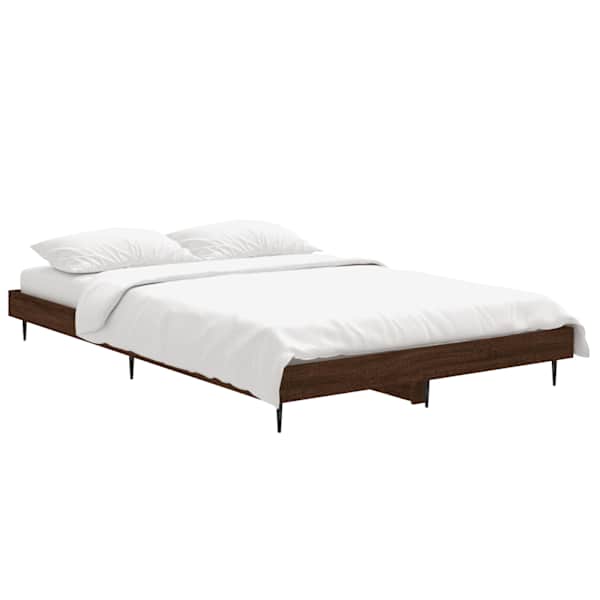 Voodiraam peatsiga, pruun tamm, 120 × 190 cm — mudel 832300