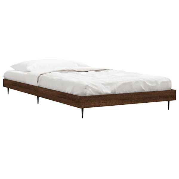 Voodiraam peatsiga, pruun tamm, 90 × 190 cm — mudel 832308
