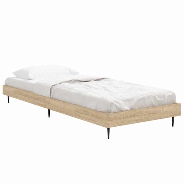 Voodiraam peatsiga, sonoma tamm, 75 × 190 cm — mudel 832312