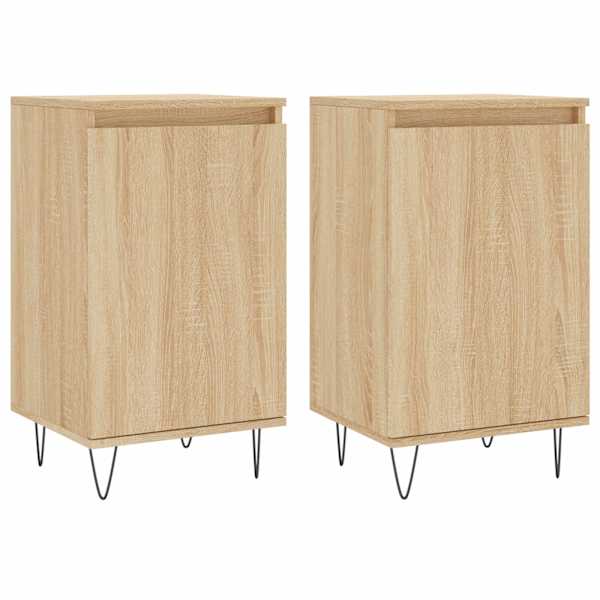 Puhvetkapid 2 tk, Sonoma tamm, 40 × 35 × 70 cm, tehispuit