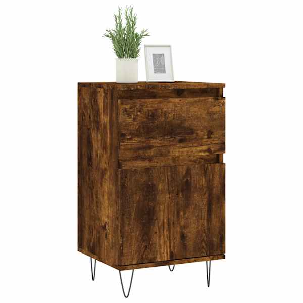 Puhvetkapid 2 tk, suitsutatud tamm, 40 × 35 × 70 cm, tehispuit