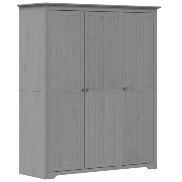 Riidekapp BODO, hall, 146 × 53,5 × 173 cm, männipuit