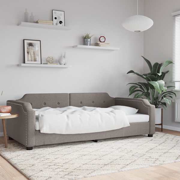 Diivanvoodi, pruunikashall, 90 × 200 cm, kangas — mudel 354208