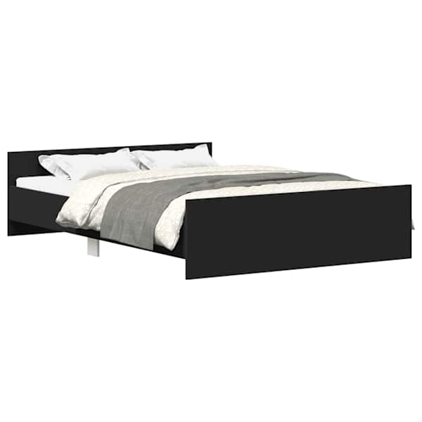 Voodiraam, must, 140 × 200 cm — mudel 3203748