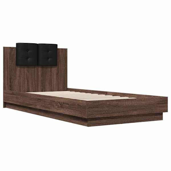 Voodiraam peatsiga, 90 × 200 cm, tehispuit — mudel 3209946