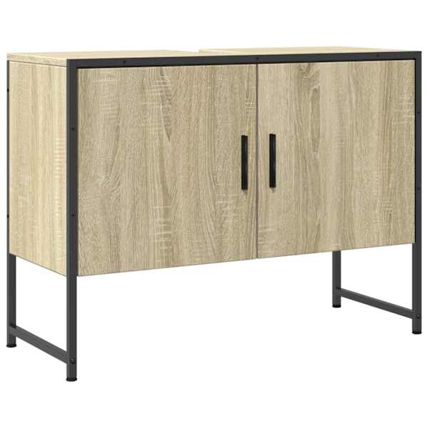 Vannitoakapp valamu, Sonoma tamm, 80 × 33 × 60 cm, tehispuit