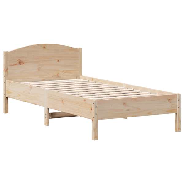 Voodiraam, 75 × 190 cm, männipuit — mudel 842626