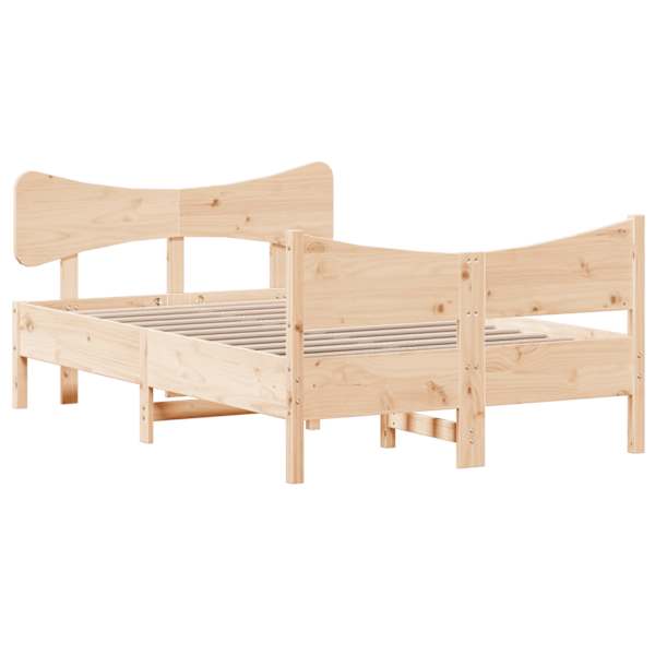 Voodiraam, 120 × 190 cm, männipuit — mudel 3216399