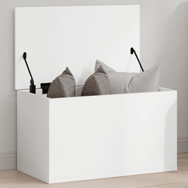 Hoiukast, valge, 60 × 35 × 35 cm, tehispuit