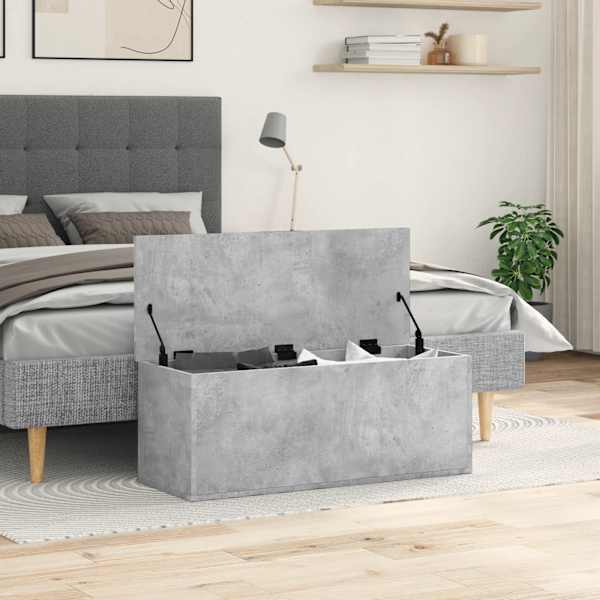 Hoiukast, betoonhall, 90 × 35 × 35 cm, tehispuit
