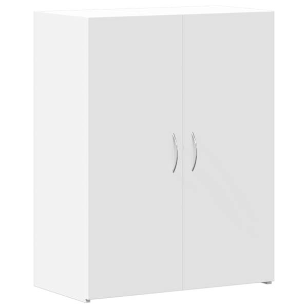 Dokumendikapp, valge, 60 × 32 × 77,5 cm, tehispuit