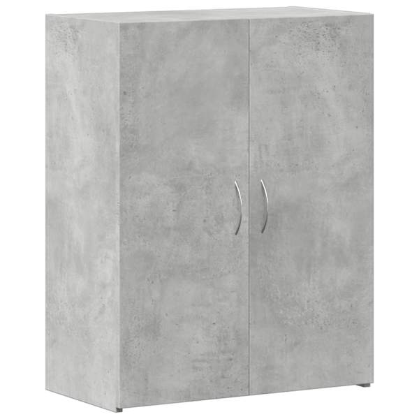 Dokumendikapp, betoonhall, 60 × 32 × 77,5 cm, tehispuit