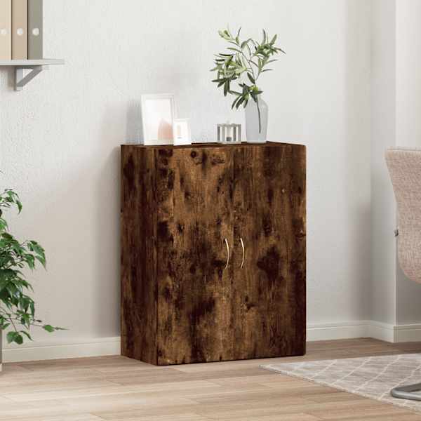 Dokumendikapp, suitsutatud tamm, 60 × 32 × 77,5 cm, tehispuit