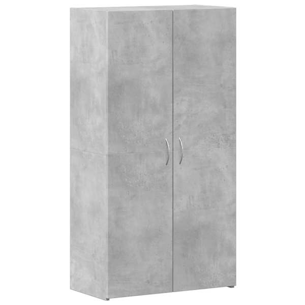Dokumendikapp, betoonhall, 60 × 32 × 115 cm, tehispuit