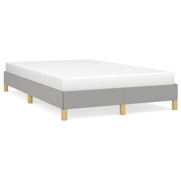 Voodiraam, helehall, 120 × 190 cm, kangas — mudel 3269612