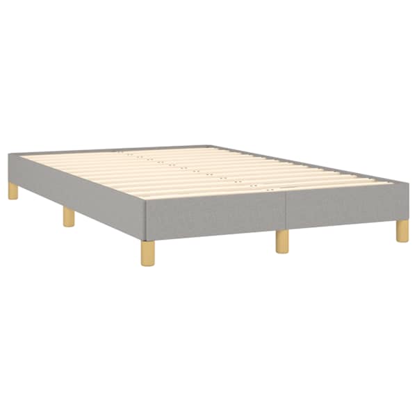 Voodiraam, helehall, 120 × 190 cm, kangas — mudel 3269612