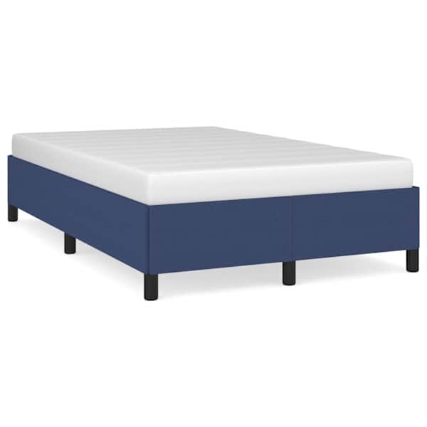 Voodiraam, sinine, 120 × 190 cm, kangas — mudel 3269637