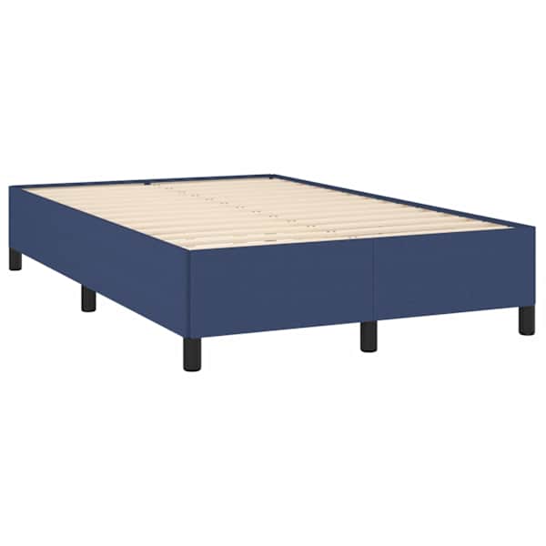 Voodiraam, sinine, 120 × 190 cm, kangas — mudel 3269637