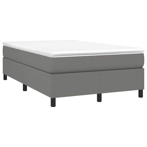 Kontinentaalvoodi koos madratsiga, tumehall, 120 × 190 cm, kangas — mudel 3269684