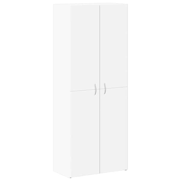 Dokumendikapp, valge, 60 × 32 × 115 cm, tehispuit