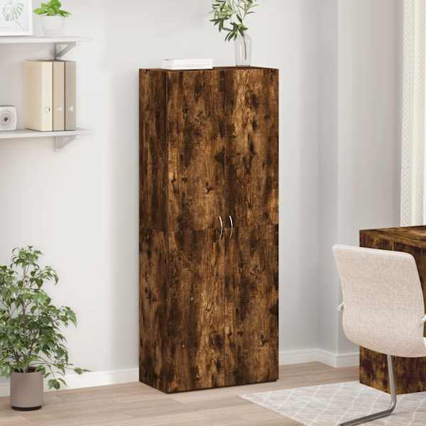 Dokumendikapp, suitsutatud tamm, 60 × 32 × 153 cm, tehispuit