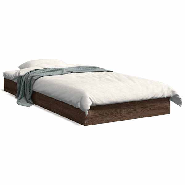 Voodiraam, pruun tamm, 75 × 190 cm — mudel 842083