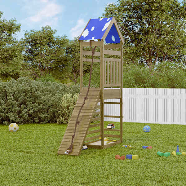 Õue mänguväljak, immutatud männipuit, 52,5 × 175 × 265 cm – mudel 3279048