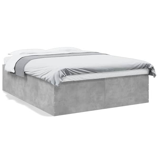 Voodiraam, betoonhall, 150 × 200 cm, tehispuit — mudel 3280919