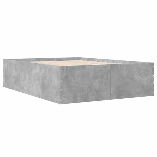 Voodiraam, betoonhall, 135 × 190 cm, tehispuit — mudel 3280947