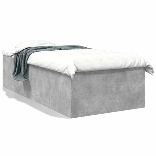 Voodiraam, betoonhall, 100 × 200 cm, tehispuit — mudel 3280961