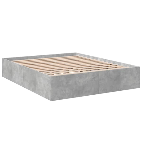 Voodiraam, betoonhall, 150 × 200 cm, tehispuit — mudel 3281010