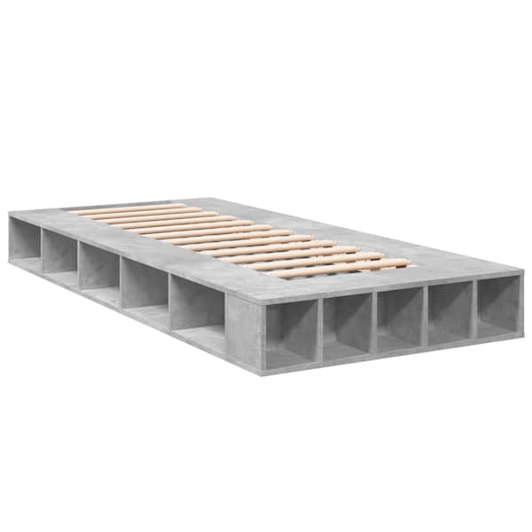 Voodiraam, betoonhall, 90 × 200 cm, tehispuit — mudel 3280520