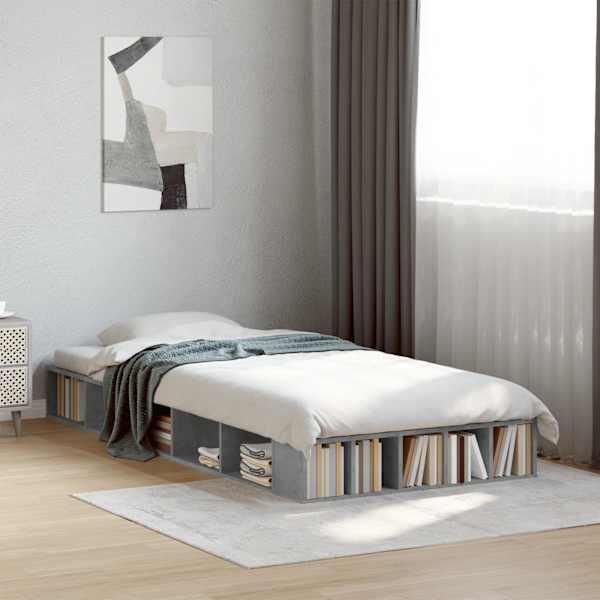 Voodiraam, betoonhall, 90 × 200 cm, tehispuit — mudel 3280520