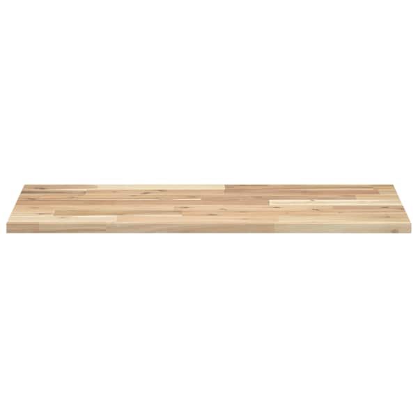 Vannitoa kraanikausipealne töötlemata, 80 × 40 × 2 cm, täispuit, akaatsia