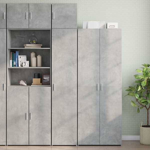 Kitsas hoiukapp, betoonhall, 40 × 42,5 × 225 cm, tehispuit
