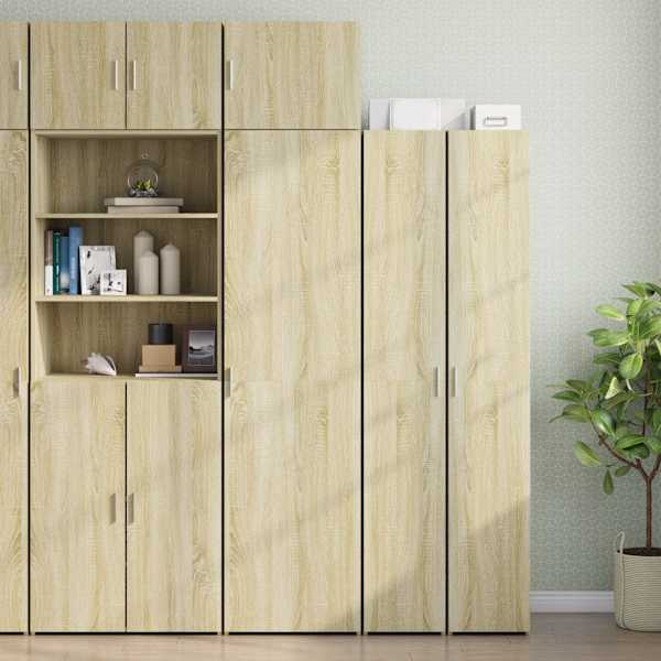 Kitsas hoiukapp, Sonoma tamm, 50 × 42,5 × 225 cm, tehispuit