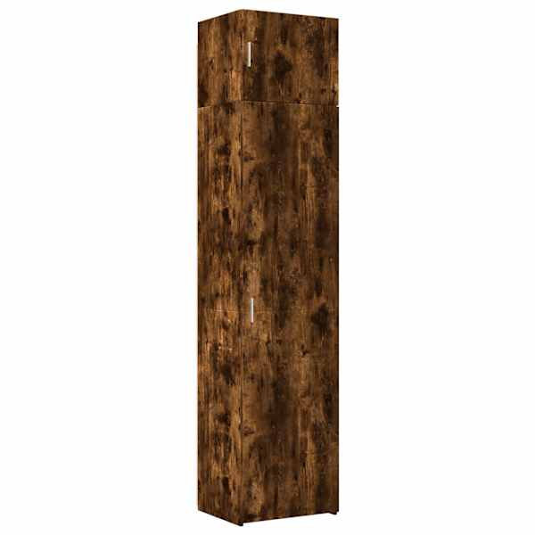 Kitsas hoiukapp, suitsutatud tamm, 50 × 42,5 × 225 cm tehispuit