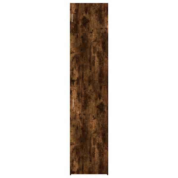 Kitsas hoiukapp, suitsutatud tamm, 50 × 42,5 × 225 cm tehispuit