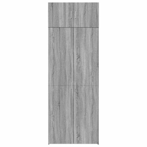 Hoiukapp, hall Sonoma tamm, 80 × 42,5 × 225 cm, tehispuit