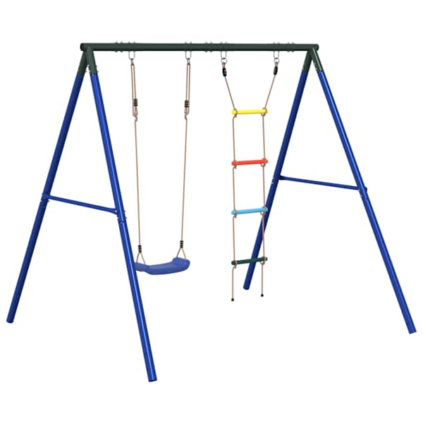 Kiigekomplekt, 206 × 185 × 185 cm, värvitud teras, PE (polüetüleen) – mudel 3283581