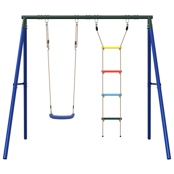 Kiigekomplekt, 206 × 185 × 185 cm, värvitud teras, PE (polüetüleen) – mudel 3283581