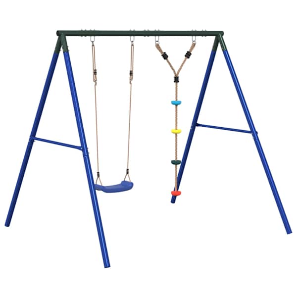 Kiigekomplekt, 206 × 185 × 185 cm, värvitud teras, PE (polüetüleen) – mudel 3283582