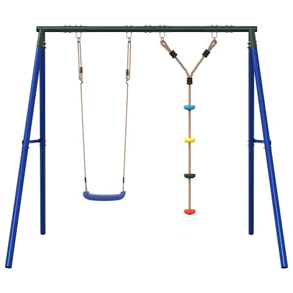 Kiigekomplekt, 206 × 185 × 185 cm, värvitud teras, PE (polüetüleen) – mudel 3283582