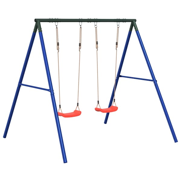 Kiigekomplekt, 206 × 185 × 185 cm, värvitud teras, PE (polüetüleen) – mudel 3283585
