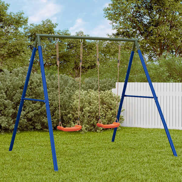 Kiigekomplekt, 206 × 185 × 185 cm, värvitud teras, PE (polüetüleen) – mudel 3283585