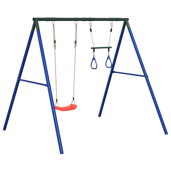 Kiigekomplekt, 206 × 185 × 185 cm, värvitud teras, PE (polüetüleen) – mudel 3283586