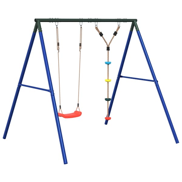 Kiigekomplekt, 206 × 185 × 185 cm, värvitud teras, PE (polüetüleen) – mudel 3283588